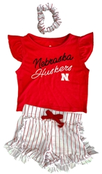 Toddler Girls Huskers Harrington Tee N Short Scrunch Set Nebraska Cornhuskers, Nebraska  Childrens, Huskers  Childrens, Nebraska  Short Sleeve, Huskers  Short Sleeve, Nebraska  Kids, Huskers  Kids, Nebraska Toddler Girls Red And White Nebraska Huskers Harrington Tee And Short Set Colosseum, Huskers Toddler Girls Red And White Nebraska Huskers Harrington Tee And Short Set Colosseum