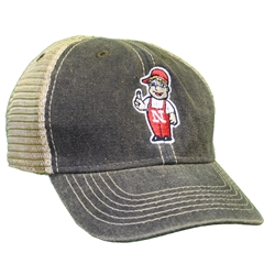 Toddler Lil Red Old Favorite Trucker  Nebraska Cornhuskers, Nebraska  Kids Hats, Huskers  Kids Hats, Nebraska  Childrens, Huskers  Childrens, Nebraska Black Out!, Huskers Black Out!, Nebraska Toddler Black Lil Red Old Favorite Adjustable Trucker Hat Legacy, Huskers Toddler Black Lil Red Old Favorite Adjustable Trucker Hat Legacy