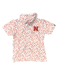 Toddlers Nebraska Football Strategy Polo Nebraska Cornhuskers, Nebraska  Children, Huskers  Children, Nebraska Polos, Huskers Polos, Nebraska Nebraska Toddler White Polo with Football Graphics Garb, Huskers Nebraska Toddler White Polo with Football Graphics Garb