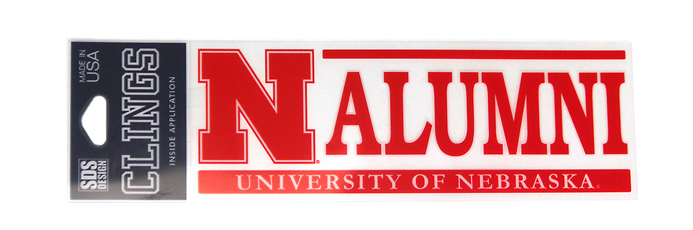 University Of Nebraska Alumni Window Cling Nebraska Cornhuskers, Nebraska Stickers Decals & Magnets, Huskers Stickers Decals & Magnets, Nebraska Vehicle, Huskers Vehicle, Nebraska Red University Of Nebraska Alumni Window Cling SDS, Huskers Red University Of Nebraska Alumni Window Cling SDS