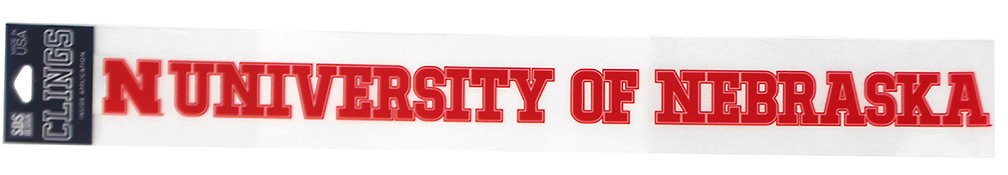 University Of Nebraska Window Cling Nebraska Cornhuskers, Nebraska Stickers Decals & Magnets, Huskers Stickers Decals & Magnets, Nebraska Vehicle, Huskers Vehicle, Nebraska Red University Of Nebraska Window Cling SDS, Huskers Red University Of Nebraska Window Cling SDS