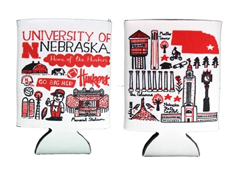 University of Nebraska Icon Coolie Nebraska Cornhuskers, Nebraska  Summer Fun, Huskers  Summer Fun, Nebraska  Tailgating, Huskers  Tailgating, Nebraska  Game Room & Big Red Room, Huskers  Game Room & Big Red Room, Nebraska University of Nebraska Beverage Cooler Julia Gash, Huskers University of Nebraska Beverage Cooler Julia Gash