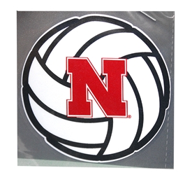 Volleyball N Logo Decal Nebraska Cornhuskers, Nebraska Vehicle, Huskers Vehicle, Nebraska Stickers Decals & Magnets, Huskers Stickers Decals & Magnets, Nebraska Volleyball, Huskers Volleyball, Nebraska Volleyball N Logo Decal, Huskers Volleyball N Logo Decal