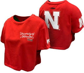 Womens 1869 University Of Nebraska Boxy Top Nebraska Cornhuskers, Nebraska  Ladies, Huskers  Ladies, Nebraska  Short Sleeve, Huskers  Short Sleeve, Nebraska  Ladies T-Shirts, Huskers  Ladies T-Shirts, Nebraska Womens Red 1869 University Of Nebraska SS Boxy Tee Pro Standard, Huskers Womens Red 1869 University Of Nebraska SS Boxy Tee Pro Standard