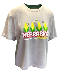 Womens Nebraska Home Of The Huskers Top Nebraska Cornhuskers, Nebraska  Ladies T-Shirts, Huskers  Ladies T-Shirts, Nebraska  Ladies, Huskers  Ladies, Nebraska  Short Sleeve, Huskers  Short Sleeve, Nebraska Womens Grey Nebraska Home Of The Huskers Early Bird SS Tee Uscape, Huskers Womens Grey Nebraska Home Of The Huskers Early Bird SS Tee Uscape