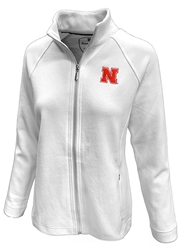 Womens Nebraska Aruba Tommy Bahama Zipper Jacket Nebraska Cornhuskers, Nebraska  Ladies Outerwear, Huskers  Ladies Outerwear, Nebraska  Ladies, Huskers  Ladies, Nebraska Womens White Nebraska Aruba Full Zip Jacket Tommy Bahama, Huskers Womens White Nebraska Aruba Full Zip Jacket Tommy Bahama