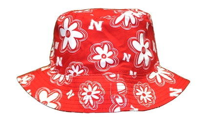 Womens Nebraska Floral Bucket Hat Nebraska Cornhuskers, Nebraska  Ladies Hats, Huskers  Ladies Hats, Nebraska  Ladies Hats, Huskers  Ladies Hats, Nebraska Womens Nebraska Red Floral Bucket Hat Zoozatz, Huskers Womens Nebraska Red Floral Bucket Hat Zoozatz