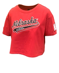 Womens Nebraska Huskers Tailsweep Crop Boxy Tee Nebraska Cornhuskers, Nebraska  Short Sleeve, Huskers  Short Sleeve, Nebraska  Ladies, Huskers  Ladies, Nebraska  Ladies T-Shirts, Huskers  Ladies T-Shirts, Nebraska  Ladies Tops, Huskers  Ladies Tops, Nebraska Womens Red Nebraska Huskers Script Cropped Boxy SS Tail Tee Pro Standard , Huskers Womens Red Nebraska Huskers Script Cropped Boxy SS Tail Tee Pro Standard 