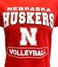 Womens Nebraska Huskers Volleyball Tee Shirts - AT-Y5479