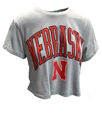 Womens Nebraska New Zealand Pressbox Tee Nebraska Cornhuskers, Nebraska  Ladies T-Shirts, Huskers  Ladies T-Shirts, Nebraska  Ladies, Huskers  Ladies, Nebraska  Short Sleeve, Huskers  Short Sleeve, Nebraska Womens Grey Nebraska New Zealand SS Waist Length Tee Pressbox, Huskers Womens Grey Nebraska New Zealand SS Waist Length Tee Pressbox