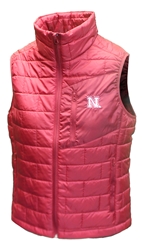 Womens Nebraska Quilted Puffer Vest Nebraska Cornhuskers, Nebraska  Ladies, Huskers  Ladies, Nebraska  Outerwear, Huskers  Outerwear, Nebraska Womens Red Nebraska FZ Quilted Puffer Vest Summit Sportswear, Huskers Womens Red Nebraska FZ Quilted Puffer Vest Summit Sportswear