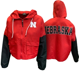 Womens Nebraska Rafi FZ Hooded Jacket Nebraska Cornhuskers, Nebraska  Ladies Outerwear, Huskers  Ladies Outerwear, Nebraska  Ladies, Huskers  Ladies, Nebraska Womens Red Nebraska Rafi FZ Hooded Jacket Colosseum, Huskers Womens Red Nebraska Rafi FZ Hooded Jacket Colosseum