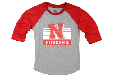 Youth Boys Nebraska Bleachers Raglan Tee Nebraska Cornhuskers, Nebraska  Youth, Huskers  Youth, Nebraska  Kids, Huskers  Kids, Nebraska  Long Sleeve, Huskers  Long Sleeve, Nebraska Youth Boys Nebraska Charcoal Grey 3/4 Sleeve Raglan Tee Little King, Huskers Youth Boys Nebraska Charcoal Grey 3/4 Sleeve Raglan Tee Little King