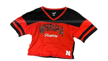 Youth Girls Nebraska Huskers Play Maker Jersey Tee Nebraska Cornhuskers, Nebraska  Youth, Huskers  Youth, Nebraska  Kids, Huskers  Kids, Nebraska  Short Sleeve, Huskers  Short Sleeve, Nebraska Youth Girls Red And Black Nebraska Huskers The Play Maker SS Jersey Tee Outerstuff  , Huskers Youth Girls Red And Black Nebraska Huskers The Play Maker SS Jersey Tee Outerstuff  