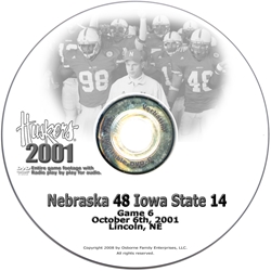 2001 Nebraska Vs Iowa St Husker football, Nebraska cornhuskers merchandise, husker merchandise, nebraska merchandise, nebraska cornhuskers dvd, husker dvd, nebraska football dvd, nebraska cornhuskers videos, husker videos, nebraska football videos, husker game dvd, husker bowl game dvd, husker dvd subscription, nebraska cornhusker dvd subscription, husker football season on dvd, nebraska cornhuskers dvd box sets, husker dvd box sets, Nebraska Cornhuskers, 2001 Iowa State