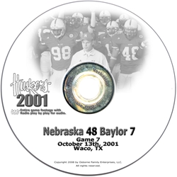 2001 Nebraska Vs Baylor Husker football, Nebraska cornhuskers merchandise, husker merchandise, nebraska merchandise, nebraska cornhuskers dvd, husker dvd, nebraska football dvd, nebraska cornhuskers videos, husker videos, nebraska football videos, husker game dvd, husker bowl game dvd, husker dvd subscription, nebraska cornhusker dvd subscription, husker football season on dvd, nebraska cornhuskers dvd box sets, husker dvd box sets, Nebraska Cornhuskers, 2001 Baylor