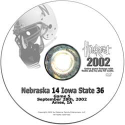 2002 Nebraska Vs Iowa St Husker football, Nebraska cornhuskers merchandise, husker merchandise, nebraska merchandise, nebraska cornhuskers dvd, husker dvd, nebraska football dvd, nebraska cornhuskers videos, husker videos, nebraska football videos, husker game dvd, husker bowl game dvd, husker dvd subscription, nebraska cornhusker dvd subscription, husker football season on dvd, nebraska cornhuskers dvd box sets, husker dvd box sets, Nebraska Cornhuskers, 2002 Iowa State