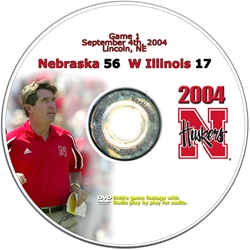 2004 Dvd Western Illinois Husker football, Nebraska cornhuskers merchandise, husker merchandise, nebraska merchandise, nebraska cornhuskers dvd, husker dvd, nebraska football dvd, nebraska cornhuskers videos, husker videos, nebraska football videos, husker game dvd, husker bowl game dvd, husker dvd subscription, nebraska cornhusker dvd subscription, husker football season on dvd, nebraska cornhuskers dvd box sets, husker dvd box sets, Nebraska Cornhuskers, 2004 Western Illinois