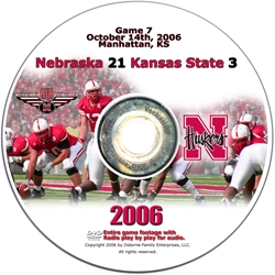 2006 Dvd Kansas State Husker football, Nebraska cornhuskers merchandise, husker merchandise, nebraska merchandise, nebraska cornhuskers dvd, husker dvd, nebraska football dvd, nebraska cornhuskers videos, husker videos, nebraska football videos, husker game dvd, husker bowl game dvd, husker dvd subscription, nebraska cornhusker dvd subscription, husker football season on dvd, nebraska cornhuskers dvd box sets, husker dvd box sets, Nebraska Cornhuskers, 2006 Kansas State