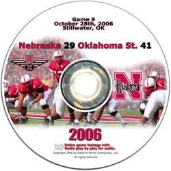 2006 Dvd Oklahoma State Husker football, Nebraska cornhuskers merchandise, husker merchandise, nebraska merchandise, nebraska cornhuskers dvd, husker dvd, nebraska football dvd, nebraska cornhuskers videos, husker videos, nebraska football videos, husker game dvd, husker bowl game dvd, husker dvd subscription, nebraska cornhusker dvd subscription, husker football season on dvd, nebraska cornhuskers dvd box sets, husker dvd box sets, Nebraska Cornhuskers, 2006 Oklahoma State