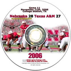 2006 Dvd Texas A&M Husker football, Nebraska cornhuskers merchandise, husker merchandise, nebraska merchandise, nebraska cornhuskers dvd, husker dvd, nebraska football dvd, nebraska cornhuskers videos, husker videos, nebraska football videos, husker game dvd, husker bowl game dvd, husker dvd subscription, nebraska cornhusker dvd subscription, husker football season on dvd, nebraska cornhuskers dvd box sets, husker dvd box sets, Nebraska Cornhuskers, 2006 Texas A&M