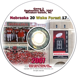 2007 Dvd Wake Forest Husker football, Nebraska cornhuskers merchandise, husker merchandise, nebraska merchandise, nebraska cornhuskers dvd, husker dvd, nebraska football dvd, nebraska cornhuskers videos, husker videos, nebraska football videos, husker game dvd, husker bowl game dvd, husker dvd subscription, nebraska cornhusker dvd subscription, husker football season on dvd, nebraska cornhuskers dvd box sets, husker dvd box sets, Nebraska Cornhuskers, 2007 Wake Forest