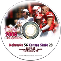 2008 Dvd Kansas State Husker football, Nebraska cornhuskers merchandise, husker merchandise, nebraska merchandise, nebraska cornhuskers dvd, husker dvd, nebraska football dvd, nebraska cornhuskers videos, husker videos, nebraska football videos, husker game dvd, husker bowl game dvd, husker dvd subscription, nebraska cornhusker dvd subscription, husker football season on dvd, nebraska cornhuskers dvd box sets, husker dvd box sets, Nebraska Cornhuskers, 2008 Kansas State