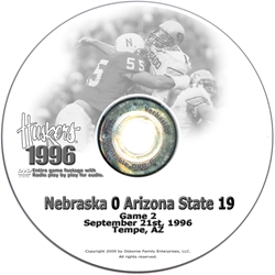 1996 Arizona State Husker football, Nebraska cornhuskers merchandise, husker merchandise, nebraska merchandise, nebraska cornhuskers dvd, husker dvd, nebraska football dvd, nebraska cornhuskers videos, husker videos, nebraska football videos, husker game dvd, husker bowl game dvd, husker dvd subscription, nebraska cornhusker dvd subscription, husker football season on dvd, nebraska cornhuskers dvd box sets, husker dvd box sets, Nebraska Cornhuskers, 1996 Arizona State