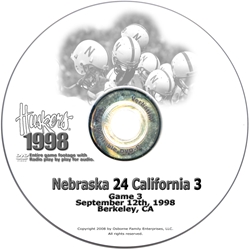 1998 California Husker football, Nebraska cornhuskers merchandise, husker merchandise, nebraska merchandise, nebraska cornhuskers dvd, husker dvd, nebraska football dvd, nebraska cornhuskers videos, husker videos, nebraska football videos, husker game dvd, husker bowl game dvd, husker dvd subscription, nebraska cornhusker dvd subscription, husker football season on dvd, nebraska cornhuskers dvd box sets, husker dvd box sets, Nebraska Cornhuskers, 1998 California