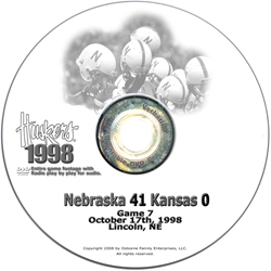 1998 Kansas Husker football, Nebraska cornhuskers merchandise, husker merchandise, nebraska merchandise, nebraska cornhuskers dvd, husker dvd, nebraska football dvd, nebraska cornhuskers videos, husker videos, nebraska football videos, husker game dvd, husker bowl game dvd, husker dvd subscription, nebraska cornhusker dvd subscription, husker football season on dvd, nebraska cornhuskers dvd box sets, husker dvd box sets, Nebraska Cornhuskers, 1998 Kansas