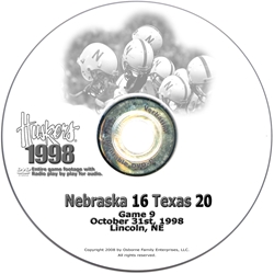 1998 Texas Husker football, Nebraska cornhuskers merchandise, husker merchandise, nebraska merchandise, nebraska cornhuskers dvd, husker dvd, nebraska football dvd, nebraska cornhuskers videos, husker videos, nebraska football videos, husker game dvd, husker bowl game dvd, husker dvd subscription, nebraska cornhusker dvd subscription, husker football season on dvd, nebraska cornhuskers dvd box sets, husker dvd box sets, Nebraska Cornhuskers, 1998 Texas