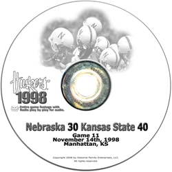 1998 Kansas State Husker football, Nebraska cornhuskers merchandise, husker merchandise, nebraska merchandise, nebraska cornhuskers dvd, husker dvd, nebraska football dvd, nebraska cornhuskers videos, husker videos, nebraska football videos, husker game dvd, husker bowl game dvd, husker dvd subscription, nebraska cornhusker dvd subscription, husker football season on dvd, nebraska cornhuskers dvd box sets, husker dvd box sets, Nebraska Cornhuskers, 1998 Kansas State