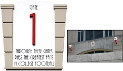 Memorial Stadium Entry Sign Nebraska Cornhuskers, Stadium Entry Sign