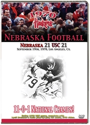 1970 USC GAME DVD Husker football, Nebraska cornhuskers merchandise, husker merchandise, nebraska merchandise, nebraska cornhuskers dvd, husker dvd, nebraska football dvd, nebraska cornhuskers videos, husker videos, nebraska football videos, husker game dvd, husker bowl game dvd, husker dvd subscription, nebraska cornhusker dvd subscription, husker football season on dvd, nebraska cornhuskers dvd box sets, husker dvd box sets, Nebraska Cornhuskers, 1970 USC