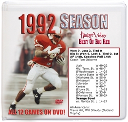 1992 Complete Season Box Set Husker football, Nebraska cornhuskers merchandise, husker merchandise, nebraska merchandise, nebraska cornhuskers dvd, husker dvd, nebraska football dvd, nebraska cornhuskers videos, husker videos, nebraska football videos, husker game dvd, husker bowl game dvd, husker dvd subscription, nebraska cornhusker dvd subscription, husker football season on dvd, nebraska cornhuskers dvd box sets, husker dvd box sets, Nebraska Cornhuskers, 1992 Complete Season on DVD