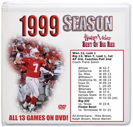 1999 Complete Season Box Set Husker football, Nebraska cornhuskers merchandise, husker merchandise, nebraska merchandise, nebraska cornhuskers dvd, husker dvd, nebraska football dvd, nebraska cornhuskers videos, husker videos, nebraska football videos, husker game dvd, husker bowl game dvd, husker dvd subscription, nebraska cornhusker dvd subscription, husker football season on dvd, nebraska cornhuskers dvd box sets, husker dvd box sets, Nebraska Cornhuskers, 1999 Complete Season on DVD