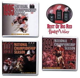 All 3 Championship Box Sets Husker football, Nebraska cornhuskers merchandise, husker merchandise, nebraska merchandise, nebraska cornhuskers dvd, husker dvd, nebraska football dvd, nebraska cornhuskers videos, husker videos, nebraska football videos, husker game dvd, husker bowl game dvd, husker dvd subscription, nebraska cornhusker dvd subscription, husker football season on dvd, nebraska cornhuskers dvd box sets, husker dvd box sets, Nebraska Cornhuskers, All 3 Championship Box Sets!