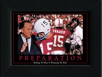 Preparation Framed Nebraska Cornhuskers, Preparation Framed