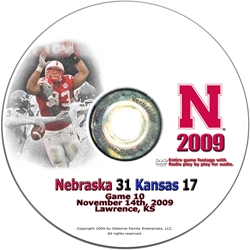 2009 Kansas Dvd Husker football, Nebraska cornhuskers merchandise, husker merchandise, nebraska merchandise, nebraska cornhuskers dvd, husker dvd, nebraska football dvd, nebraska cornhuskers videos, husker videos, nebraska football videos, husker game dvd, husker bowl game dvd, husker dvd subscription, nebraska cornhusker dvd subscription, husker football season on dvd, nebraska cornhuskers dvd box sets, husker dvd box sets, Nebraska Cornhuskers, 2009 Kansas