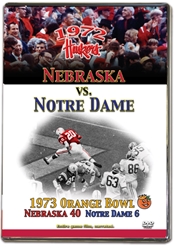 1973 Orange Bowl vs. Notre Dame Husker football, Nebraska cornhuskers merchandise, husker merchandise, nebraska merchandise, nebraska cornhuskers dvd, husker dvd, nebraska football dvd, nebraska cornhuskers videos, husker videos, nebraska football videos, husker game dvd, husker bowl game dvd, husker dvd subscription, nebraska cornhusker dvd subscription, husker football season on dvd, nebraska cornhuskers dvd box sets, husker dvd box sets, Nebraska Cornhuskers, 1973 Orange Bowl vs. Notre Dame