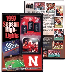 1997 Highlights DVD Husker football, Nebraska cornhuskers merchandise, husker merchandise, nebraska merchandise, nebraska cornhuskers dvd, husker dvd, nebraska football dvd, nebraska cornhuskers videos, husker videos, nebraska football videos, husker game dvd, husker bowl game dvd, husker dvd subscription, nebraska cornhusker dvd subscription, husker football season on dvd, nebraska cornhuskers dvd box sets, husker dvd box sets, Nebraska Cornhuskers, 1997 Highlights DVD